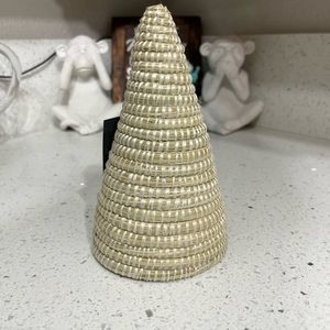 (2) Christmas Decorations Woven Trees